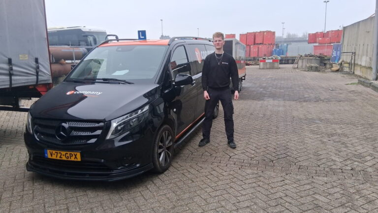 Geslaagde BE- rijbewijs - Dirk